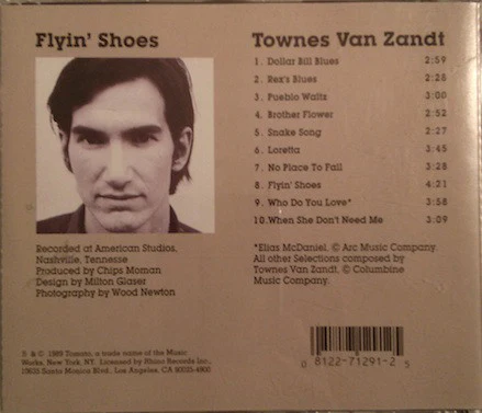 Townes Van Zandt - Flyin' Shoes (CD) - Image 2