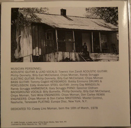 Townes Van Zandt - Flyin' Shoes (CD) - Image 3