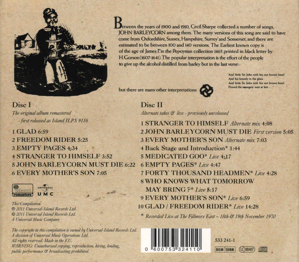 Traffic - John Barleycorn Must Die (CD) - Image 3