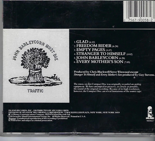 Traffic - John Barleycorn Must Die (CD) - Image 2