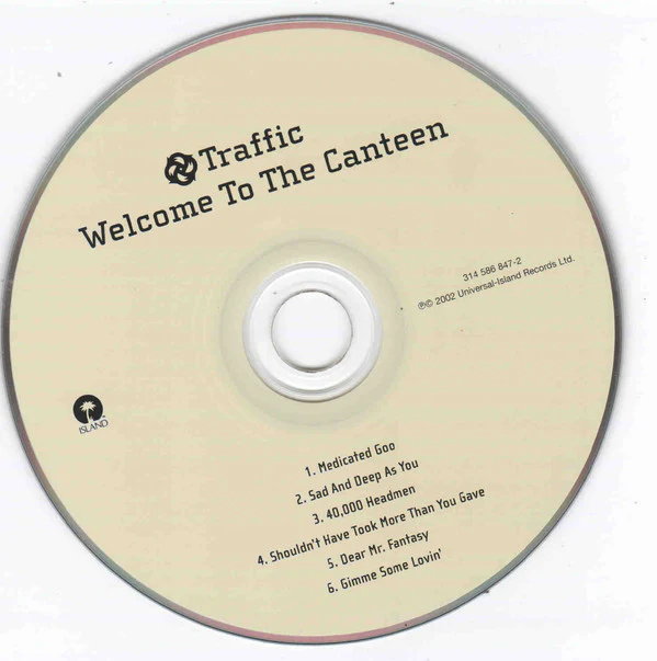 Traffic - Welcome To The Canteen (CD) - Image 3