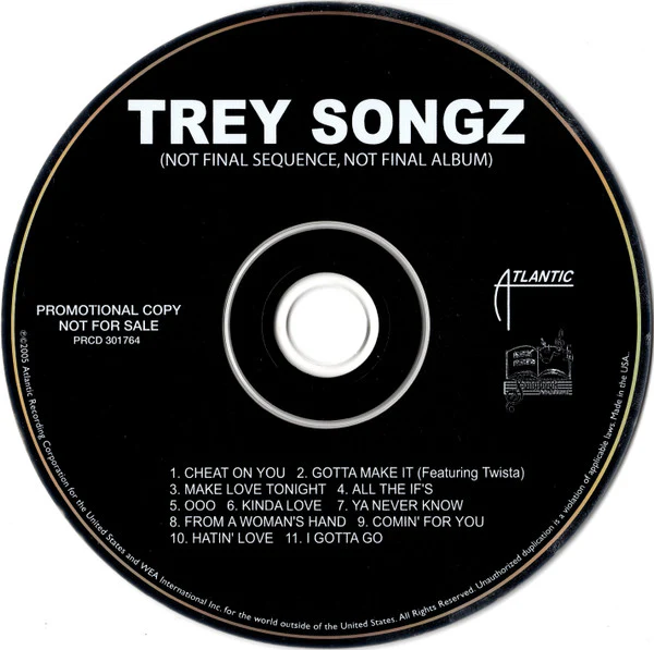 Trey Songz - Trey Songz (Not Final Sequence, Not Final Album) (CD) - Image 2