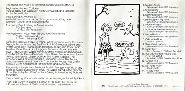 Trout Fishing In America - Truth Is Stranger Than Fishin' (CD) - Image 4