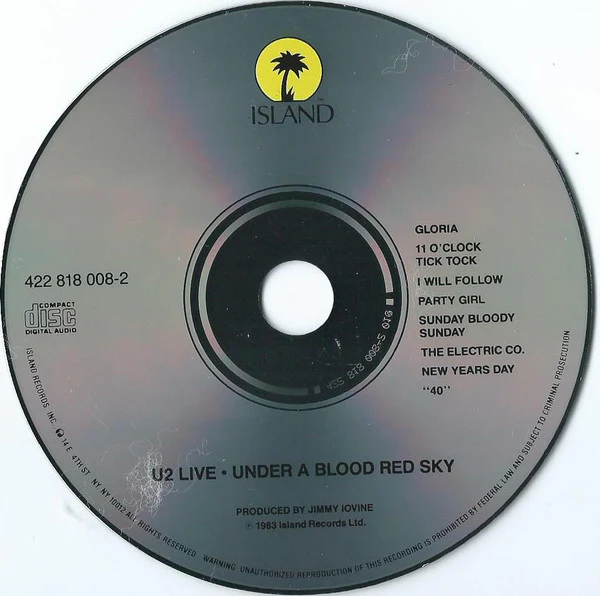U2 - Live "Under A Blood Red Sky" (CD) - Image 5