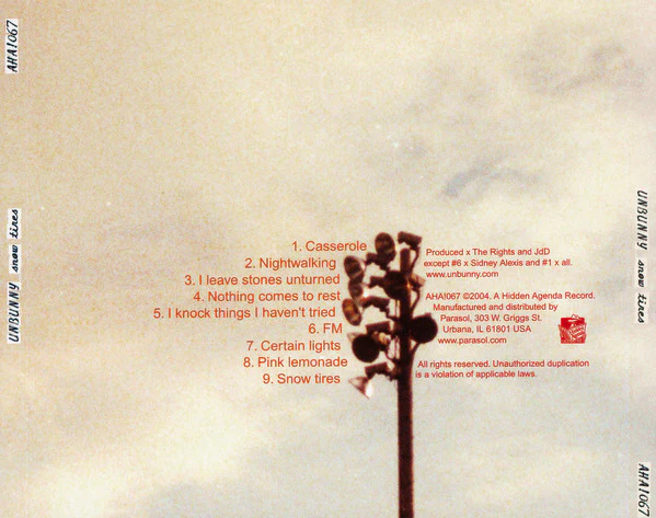 Unbunny - Snow Tires (CD) - Image 2