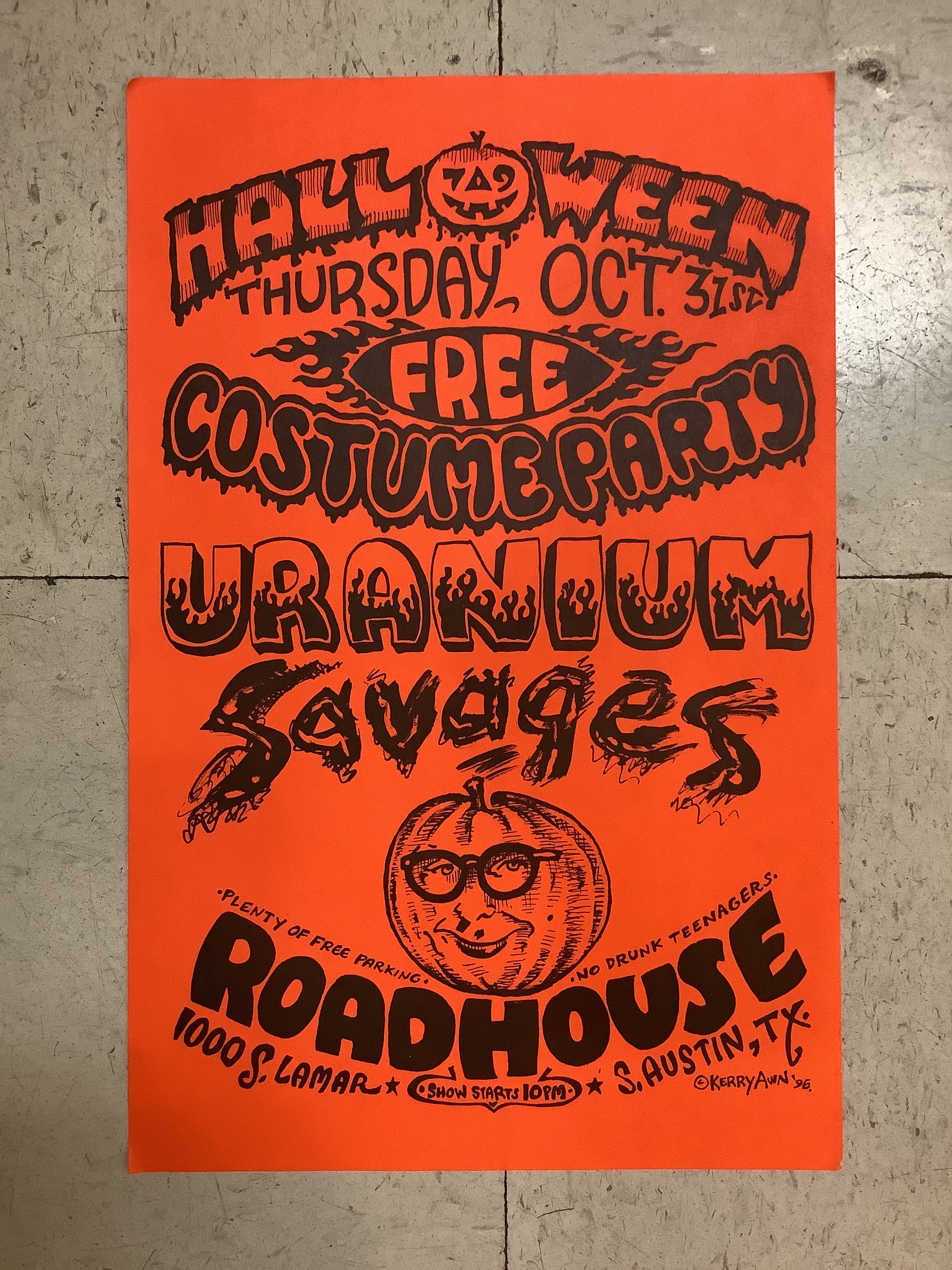 Uranium Savages at Roadhouse - 1996 (Poster)