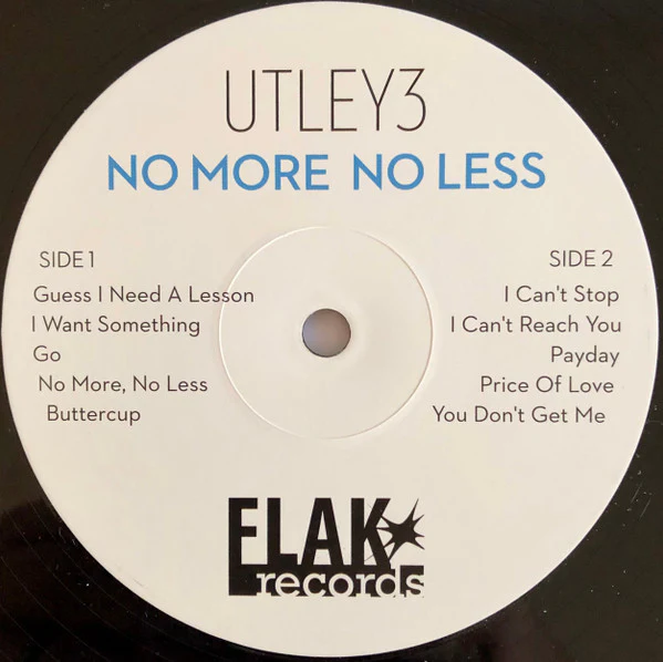 UTLEY3 - No More No Less (Vinyl) - Image 3