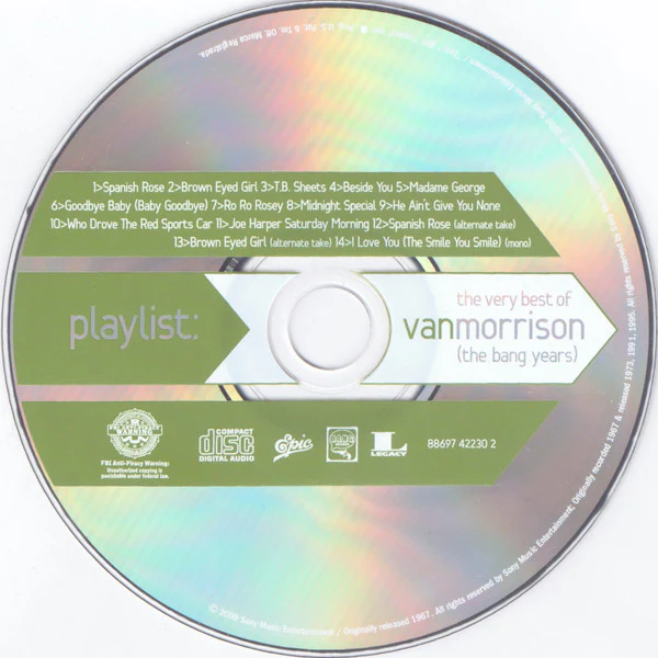 Van Morrison - Playlist: The Very Best Of Van Morrison (The Bang Years) (CD) - Image 3