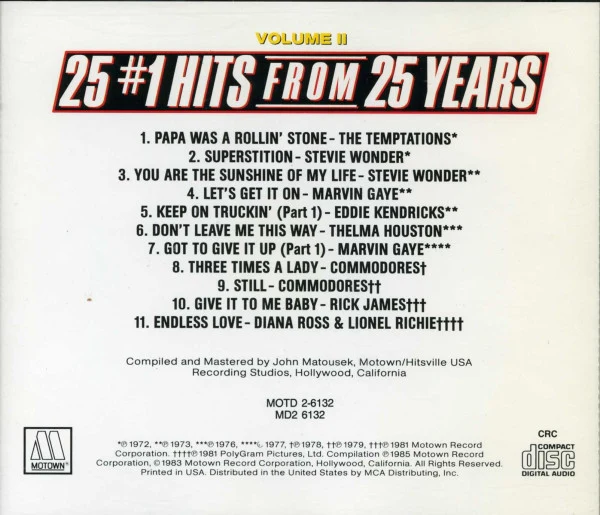 Various - 25 #1 Hits From 25 Years (CD) - Image 5
