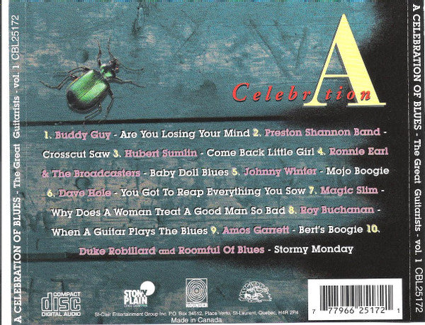 Various - A Celebration Of Blues - The Great Guitarists Vol. 1 (CD) - Image 2