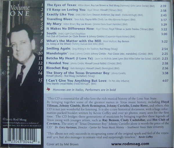 Various - A Salute To The Heroes Of Texas Swing (CD) - Image 2