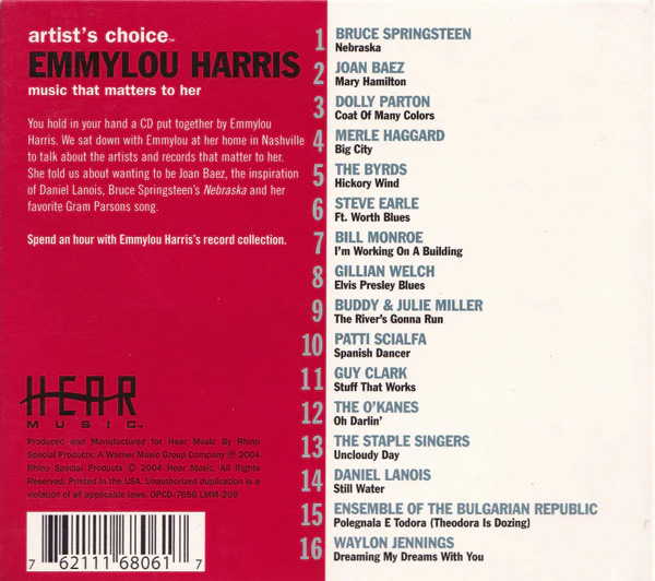 Various -  Artist's Choice: Emmylou Harris - Music That Matters To Her (CD) - Image 2