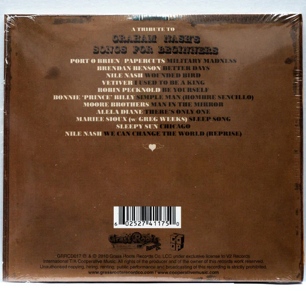 Various - Be Yourself: A Tribute To Graham Nash's Songs For Beginners (CD) - Image 3