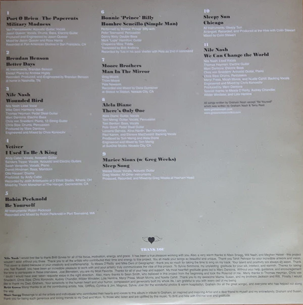 Various - Be Yourself: A Tribute To Graham Nash's Songs For Beginners (Vinyl) - Image 4