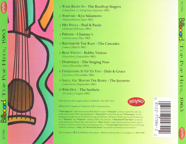 Various - Billboard Top Pop Hits, 1963 (CD) - Image 2