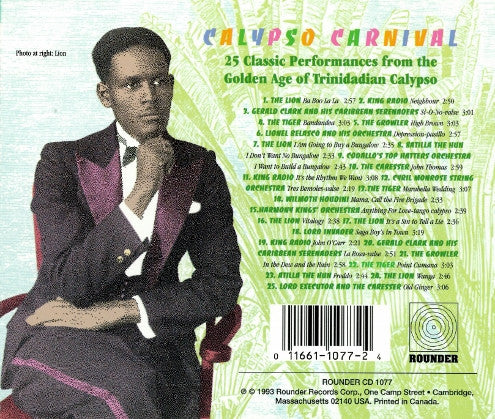 Various - Calypso Carnival 1936 - 1941 (CD) - Image 3