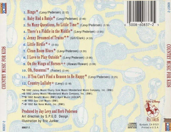 Various - Country Music For Kids (CD) - Image 2