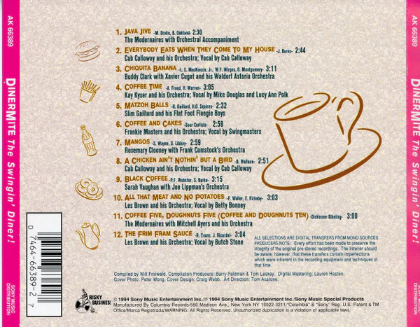 Various - DinerMite The Swingin' Diner! (CD) - Image 4