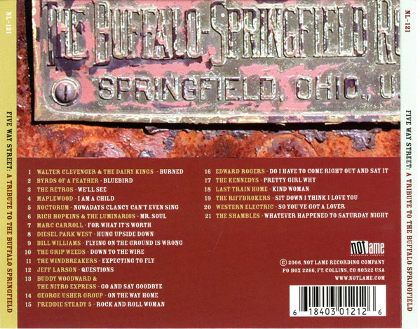 Various - Five Way Street: A Tribute To Buffalo Springfield (CD) - Image 4