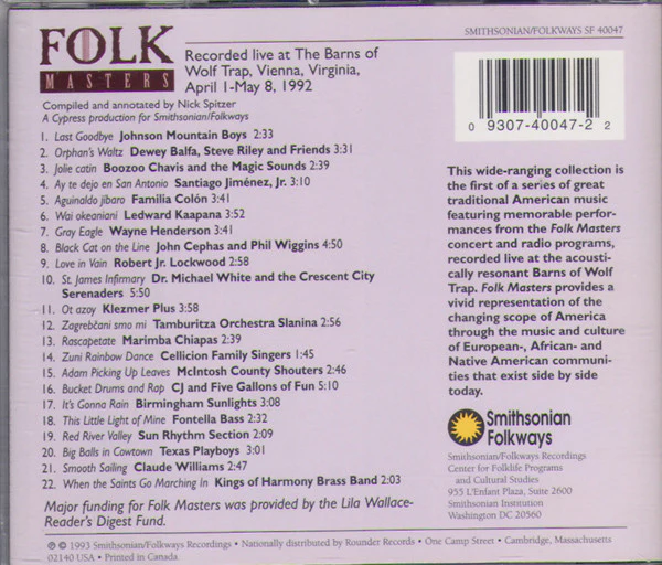 Various - Folk Masters (CD) - Image 2
