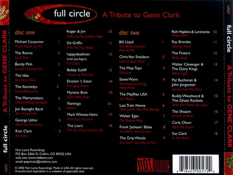 Various - Full Circle: A Tribute To Gene Clark (CD) - Image 2