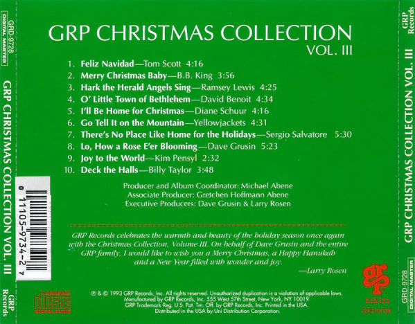 Various - GRP Christmas Collection, Vol. III (CD) - Image 2