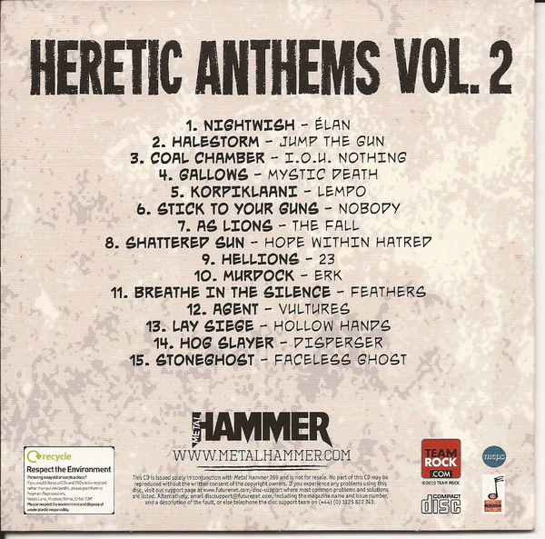 Various - Heretic Anthems Vol. 2 (CD) - Image 2