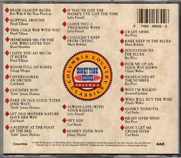 Various - Honky Tonk Heroes (CD) - Image 2
