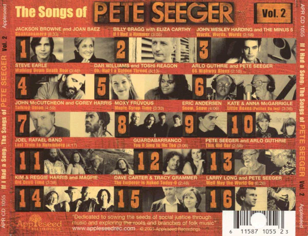 Various - If I Had A Song: The Songs Of Pete Seeger, Vol. 2 (CD) - Image 2