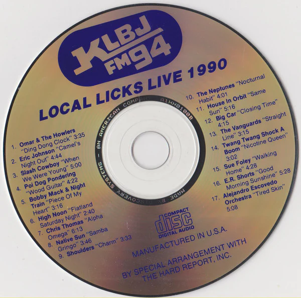 Various - KLBJ FM's Local Licks Live 1990 (CD) - Image 3