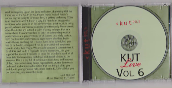 Various - KUT Live Vol. 6 (CD) - Image 3