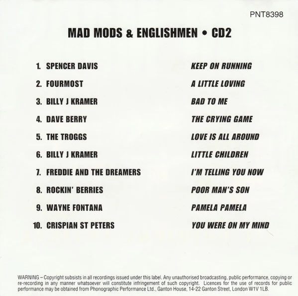 Various - Mad Mods & Englishmen CD 2 (CD) - Image 5