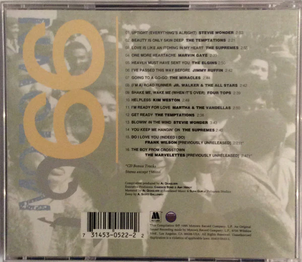 Various - Motown Year By Year: The Sound Of Young America, 1966 (CD) - Image 2
