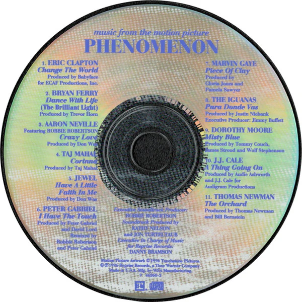 Various - Music From The Motion Picture Phenomenon (CD) - Image 3