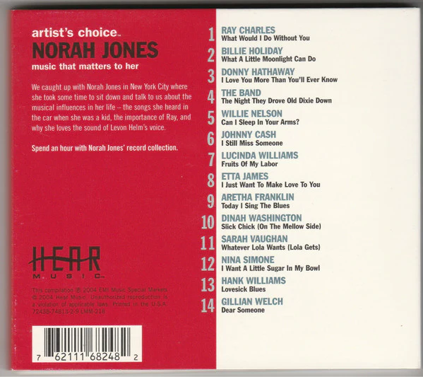 Various - Norah Jones Music That Matters To Her  (CD) - Image 2