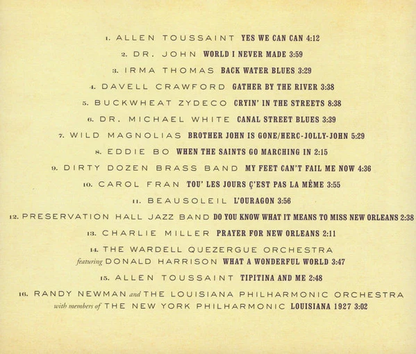 Various - Our New Orleans 2005, A Benefit Album (CD) - Image 3