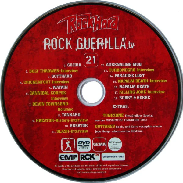 Various - Rock Guerilla.tv Vol. 21 (DVD) - Image 2