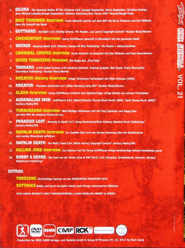 Various - Rock Guerilla.tv Vol. 21 (DVD) - Image 3