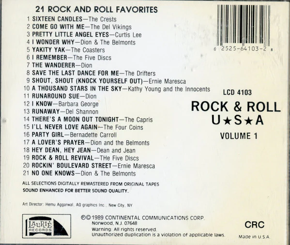 Various - Rock & Roll USA 21 Rock And Roll Favorites (CD) - Image 2
