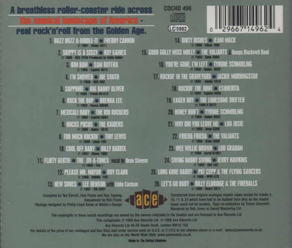 Various - Rockin' From Coast To Coast Volume 1 (CD) - Image 4