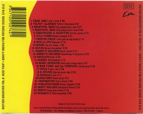 Various - Sixties Archives Vol. 8 Acid Trip & Heavy Sound For Psychic Minds (CD) - Image 3