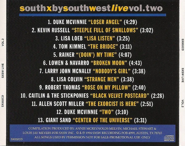 Various - SXSW Live Vol.2 (CD) - Image 2