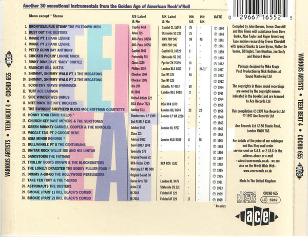 Various - Teen Beat Volume 4 (CD) - Image 2