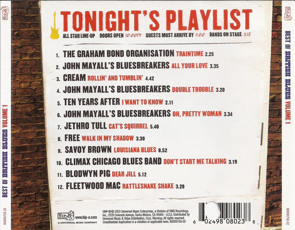 Various - The Best Of British Blues Volume 1 (CD) - Image 2