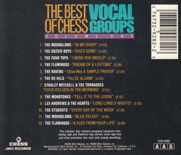 Various - The Best Of Chess Vocal Groups, Volume One (CD) - Image 3