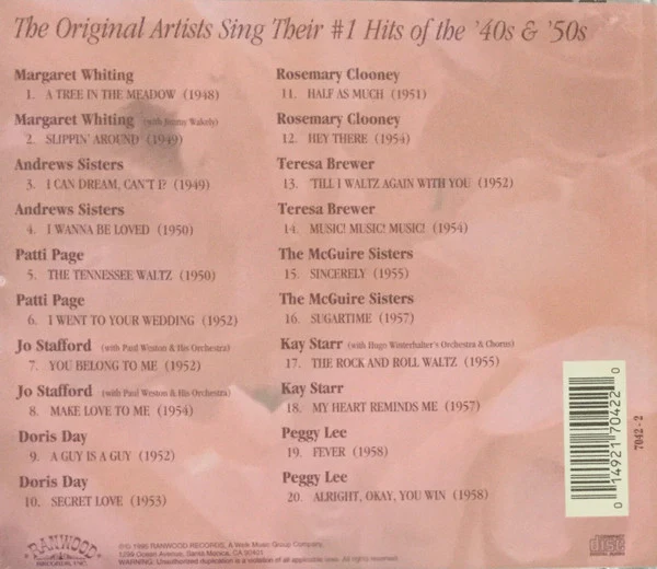 Various - The Best of the Great Girl Singers (CD) - Image 3