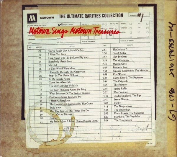Various - The Ultimate Rarities Collection 1:  Motown Sings Motown Treasures (CD)