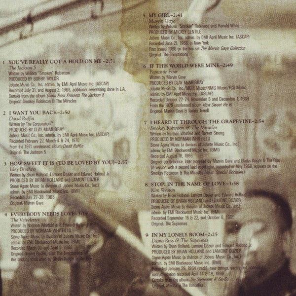 Various - The Ultimate Rarities Collection 1:  Motown Sings Motown Treasures (CD) - Image 3