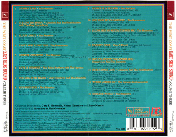 Various - The West Coast East Side Sound (Volume Three) (CD) - Image 2