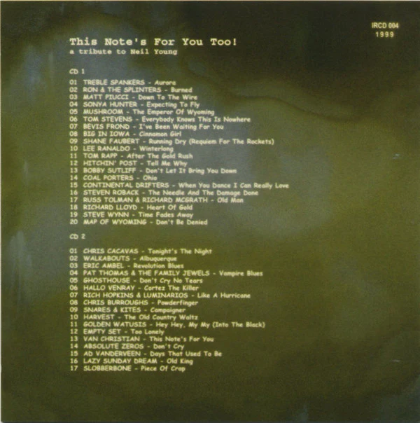 Various - This Note's For You Too! • A Tribute To Neil Young (CD) - Image 5
